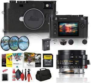 Leica M11-P Rangefinder Camera (Black) (202-11) + Leica 28mm f/2.8 Lens Bundle