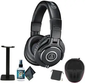 Audio-Technica ATH-M40x Closed-Back Monitor Headphones (Black), Headphone stand