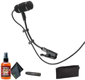 Audio-Technica Pro 35 Cardioid Condenser Instrument Microphone, Bundle