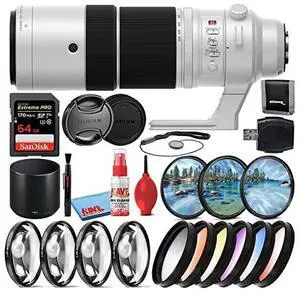 Fujifilm XF 150-600mm f/5.6-8 R LM OIS WR Telephoto Lens + 64GB SD Card Bundle