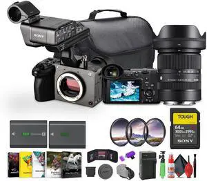Sony FX2 Cinema Camera Kit w/ XLR Handle  Dual XLR Audio, Full-Frame 4K + More