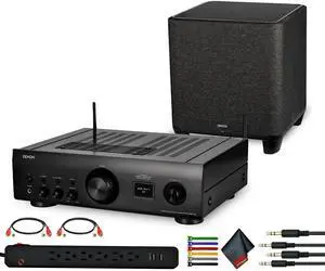 Denon PMA-900HNE 100W Integrated Network Amplifier Bundle