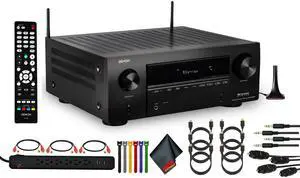 Denon AVR-X3800H 9.4-Channel Network A/V Receiver Bundle