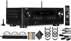 Denon AVR-S970H 7.2-Channel Network A/V Receiver Bundle