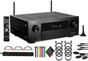 Denon AVR-X4800H 9.4-Channel Network A/V Receiver Bundle