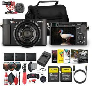 Sony Cyber-shot DSC-RX1R III Digital Camera + 4K Monitor + Rode VideoMic + More