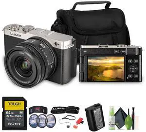 Panasonic Lumix S9 Camera with 18-40mm f/4.5-6.3 Lens(Silver), 64GB Memory Card