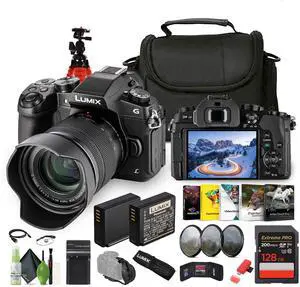 Panasonic Lumix DMC-G85 Digital Camera With 12-60MM Lens, 128GB Memory Card
