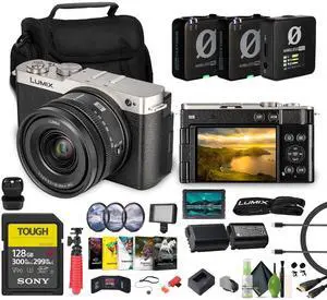 Panasonic Lumix S9Camera with 18-40mm f/4.5-6.3 Lens(Silver), 128GBMemory Card