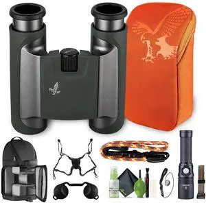 Swarovski 8x25 CL Pocket Binoculars Green Bundle 1