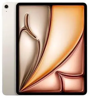 Apple iPad Air 13-inch with M3 chip Built for Apple Intelligence, Liquid Retina Display, 128GB, 12MP Front/Back Camera, Wi-Fi 6E, Touch ID, All-Day Battery Life - Starlight