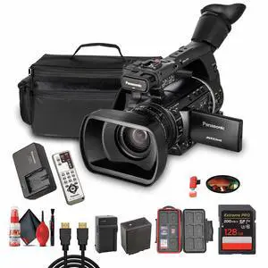 Panasonic AG-AC160 AVCCAM HD Camcorder Dual SD Card Slots, 1080p/60p Recording + More