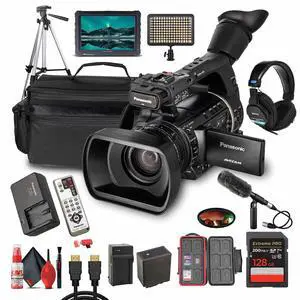 Panasonic AG-AC160 AVCCAM HD Camcorder Dual SD Card Slots, 1080p/60p Recording + More