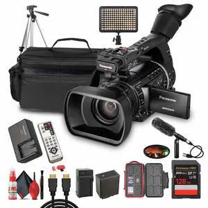Panasonic AG-AC160 AVCCAM HD Camcorder Dual SD Card Slots, 1080p/60p Recording + More