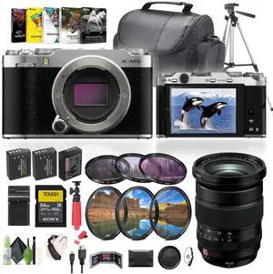 Fujifilm X-M5 Mirrorless Camera Body + XF 16-55mm f/2.8 R LM WR II Lens + More