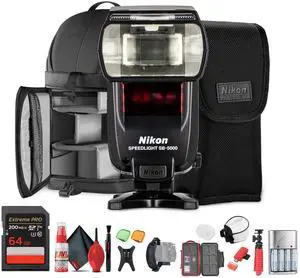 Nikon SB-5000 AF Speedlight Flash, i-TTL, Radio and Optical Wireless Control + More