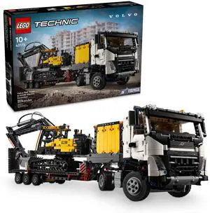 LEGO Technic Volvo FMX Truck & EC230 Electric Excavator Building Toy, Volvo Truck Toy with 2 Model Vehicles, Great Gift for Boys and Girls Ages 10 and Up Who Love Heavy Duty Construction Models, 42175