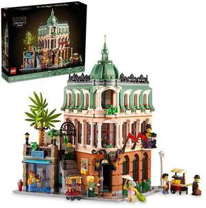 LEGO Icons Boutique Hotel Model Kits - Bedroom or Office Decor for Men & Women, Ages 18+ - Building Blocks for Adults for Display - Gift Idea - 10297