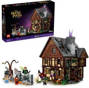 LEGO Ideas Hocus Pocus The Sanderson Sister's Cottage - Building Set for Adults, Men & Women, Age 18+ - Unique Gift for Fans W/Sister Minifigures - 21341