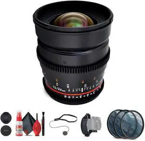 Rokinon 24mm T1.5 Cine ED AS IF UMC Lens for Sony A Mount Bundle