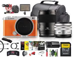 Panasonic Lumix S9 Mirrorless Camera (Orange), Lithium-Ion Battery
