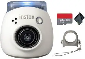 FUJIFILM INSTAX PAL Digital Camera (Milky White), MicroSDHC Memory Card