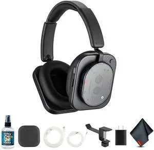 Nothing Headphone (1) (Black) Hybrid Active Noise Cancelling Headphones Bundle