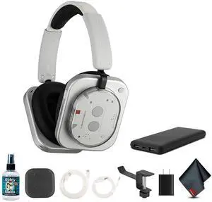 Nothing Headphone (1) (White) Hybrid Active Noise Cancelling Headphones Bundle