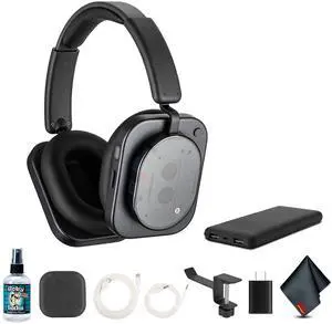 Nothing Headphone (1) (Black) Hybrid Active Noise Cancelling Headphones Bundle