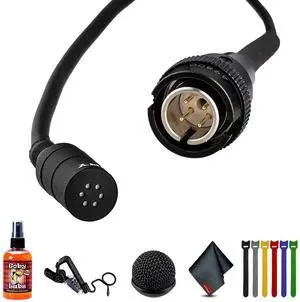 Sony ECM-77 Compact Omnidirectional Lavalier Microphone with 4-Pin Hirose Connector | More