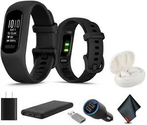 Garmin vívosmart 5, Fitness Tracker, Black, USB (USA) ADAPTERS