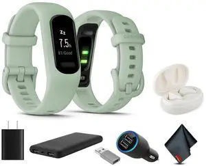 Garmin vívosmart 5, Fitness Tracker, Cool Mint, USB (USA) ADAPTERS