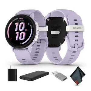 Garmin Bounce 2, Kids Smartwatch, Light Purple, USB (USA) ADAPTERS