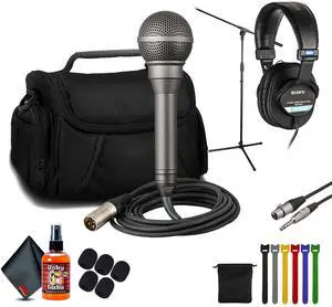 Sony F-115B Weather-Resistant Handheld Microphone  For Outdoor Events/Performances | More
