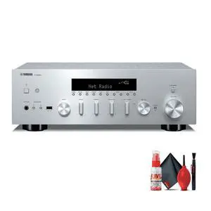 Yamaha R-N600A 2.1-Channel Network A/V Receiver (Silver), Cleaning kit, Bundle