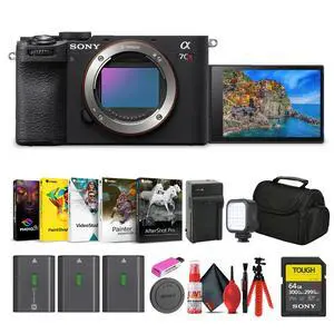 Sony Alpha 7CR Mirrorless Full-Frame Interchangeable Lens Hybrid Camera Bundle
