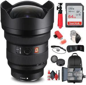Sony FE 12-24mm f/2.8 GM Lens + BackPack + 64GB Card + More