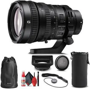 Sony FE PZ 28-135mm f/4 G OSS Lens + Lens Pouch + Cap Keeper + Cleaning Kit
