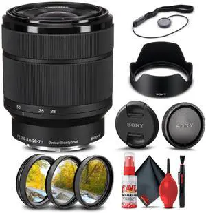 Sony FE 28-70mm f/3.5-5.6 OSS Lens + Filter Kit + Cap Keeper + Cleaning Kit