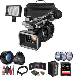 Panasonic AG-X20ED / HC-X20 4K Professional Compact Camcorder with Rich Connectivity + 64GB Card  + More