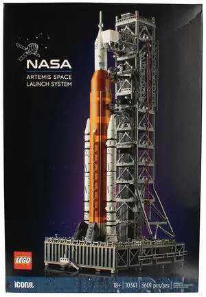LEGO Icons NASA Artemis Space Launch System - DIY Rocket Model Building Set for Adults, Ages 18+ - Gifts for Birthdays - Unique Bedroom Decoration for Space & NASA Lovers - 10341