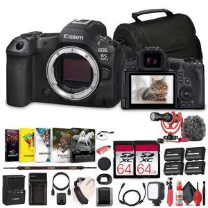 Canon - EOS R5 Mark II Mirrorless Camera, 45MP, Full-Frame Hybrid Camera, 8K Video Bundle Canon - EOS R5 Mark II Mirrorless Camera, 45MP, Full-Frame Hybrid Camera, 8K Video Bundle