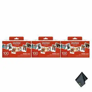 3xFujifilm Instax Mini Instant Film- Super Value Pack- 100 Exposures, Microfiber Cleaning Cloth, Bundle 3xFujifilm Instax Mini Instant Film- Super Value Pack- 100 Exposures, Microfiber Cleaning Cloth, Bundle