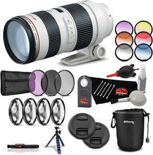 Canon EF 70-200mm f/2.8L USM Lens Professional Kit International Model Bundle
