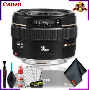 Canon EF 50 1.4 USM 58MM Lens (International Model) + Cleaning Kit