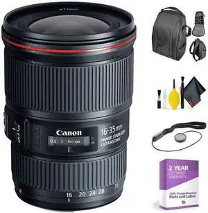 Canon? EF 16-35mm f/4L IS USM Lens + Deluxe Lens Cleaning Kit (International Model)