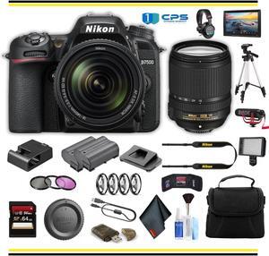 Nikon D7500 DSLR Camera with 18-140mm Lens Professional Bundle W/ Bag, Extra Battery, LED Light, Mic, Filters, Tripod, Monitor and More - (Intl Model)
