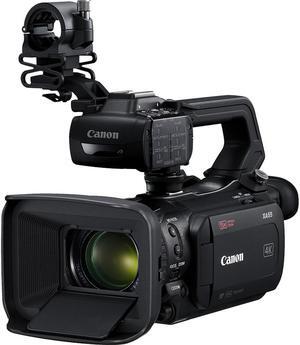 Canon XA55 Professional UHD 4K Camcorder Bundle with Spare Battery + 32GB Memory Card + Carrying Case + UV Filter + More