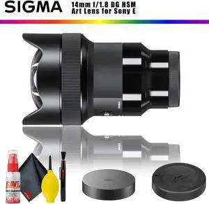 Sigma 14mm f/1.8 DG HSM Art Lens for Sony E + Cleaning Kit