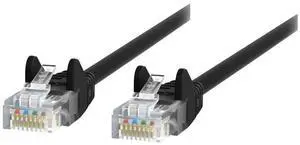 BELKIN INTERNATIONAL INC A3L980BT05MBLKS CABLE,CAT6,UTP,RJ45M/M,5M,BLK,PATCH,SNAGLESS